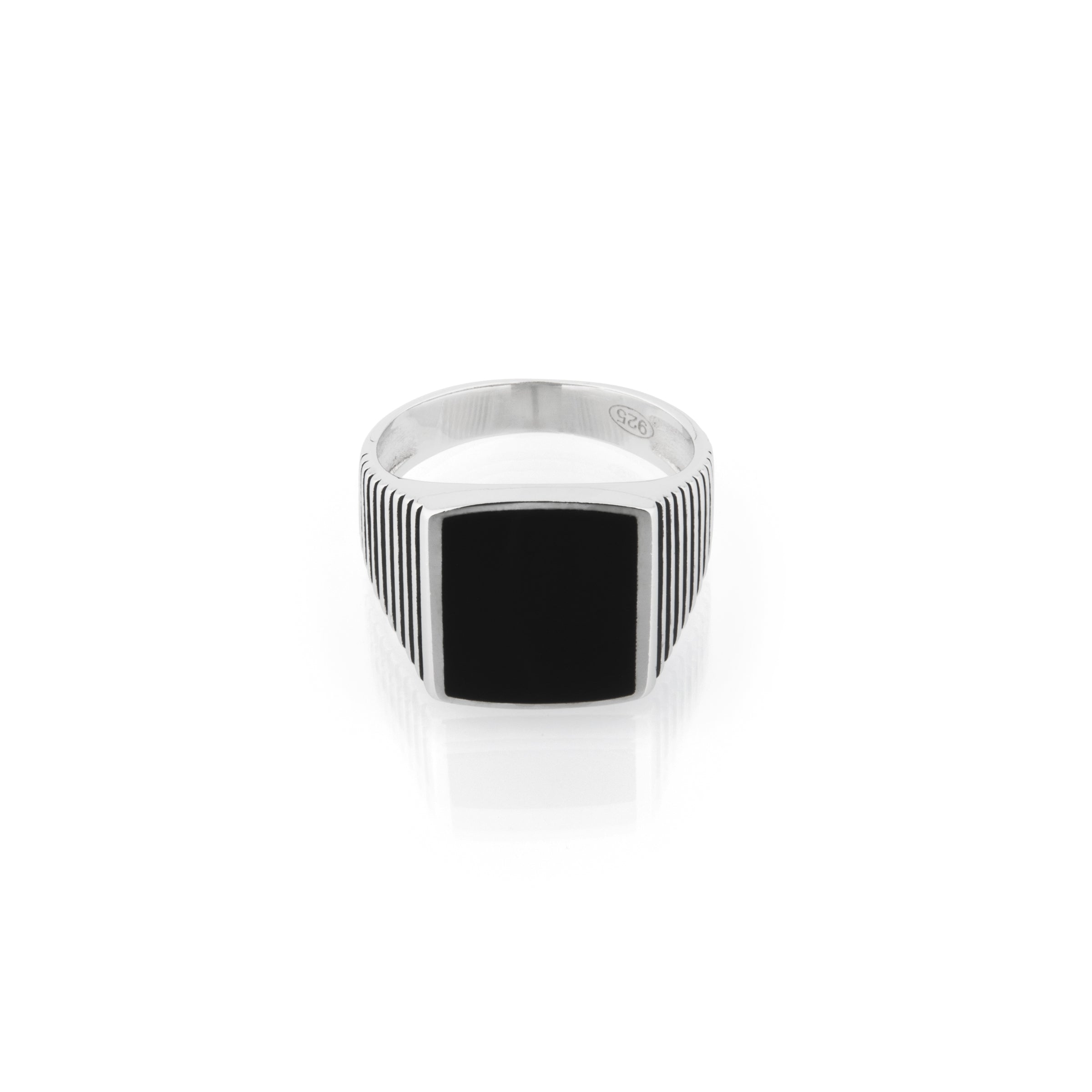 Anello Chevalier Yuri Nero - Anello Uomo Argento 925