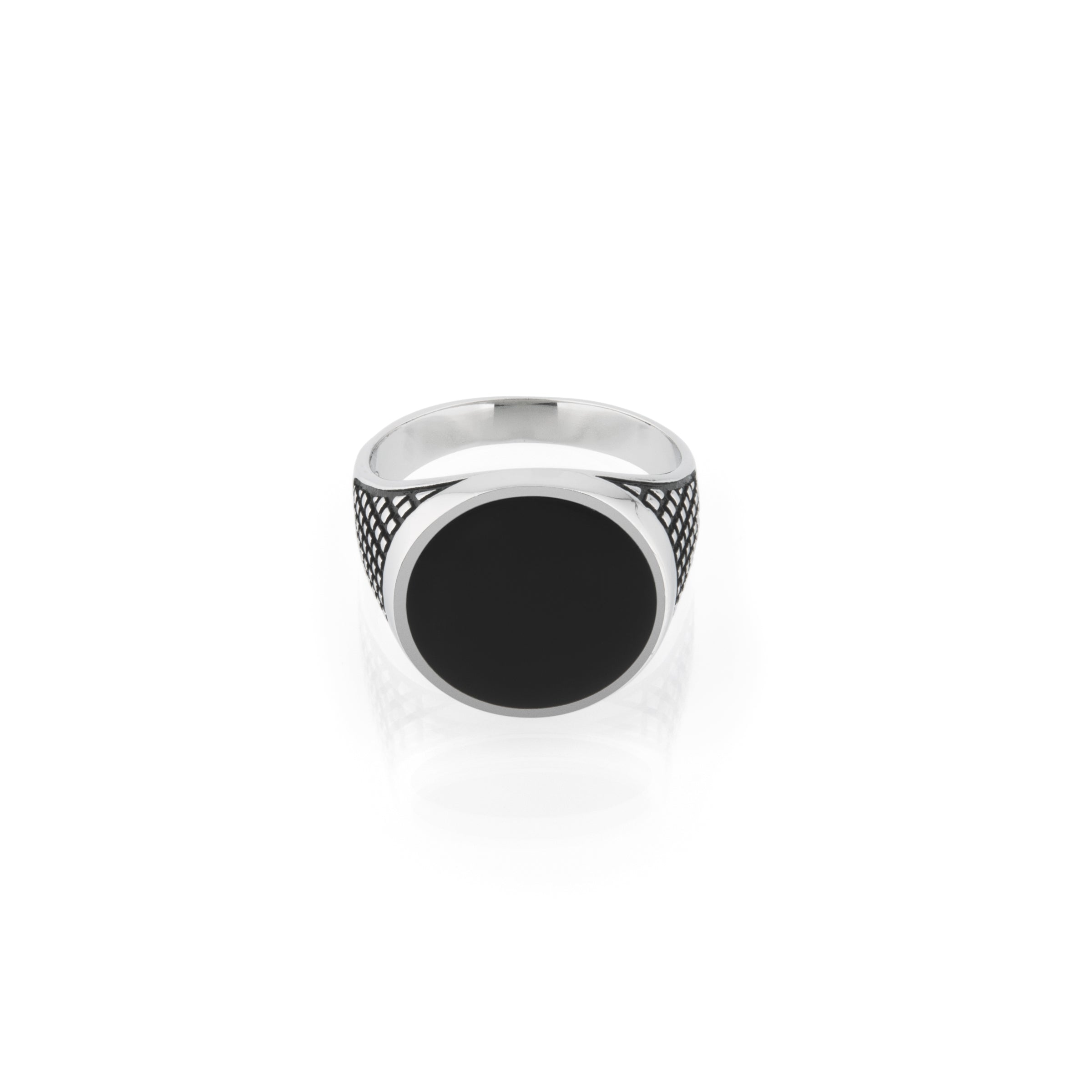 Anello Chevalier Tondo Einar - Anello Uomo Argento 925