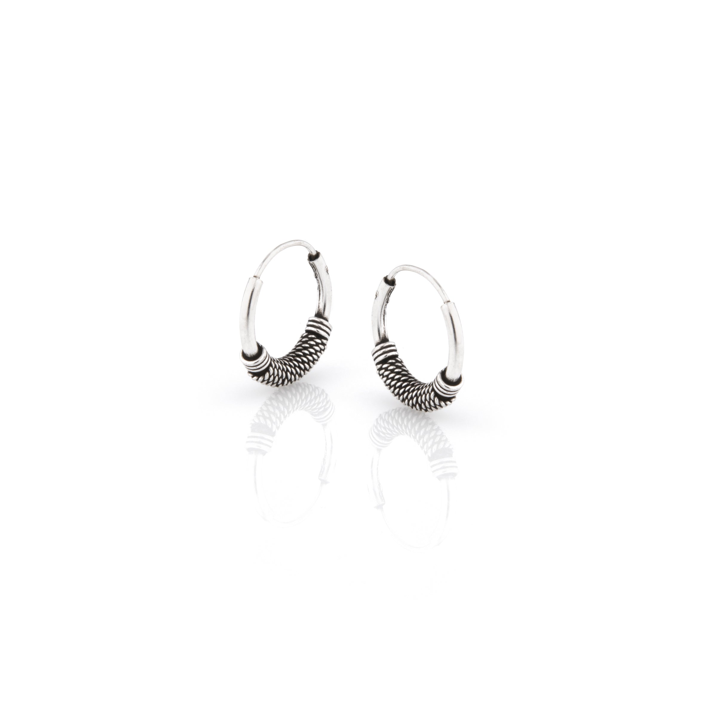 Orecchini Bali Hoop Jonas - Orecchini Uomo Argento 925