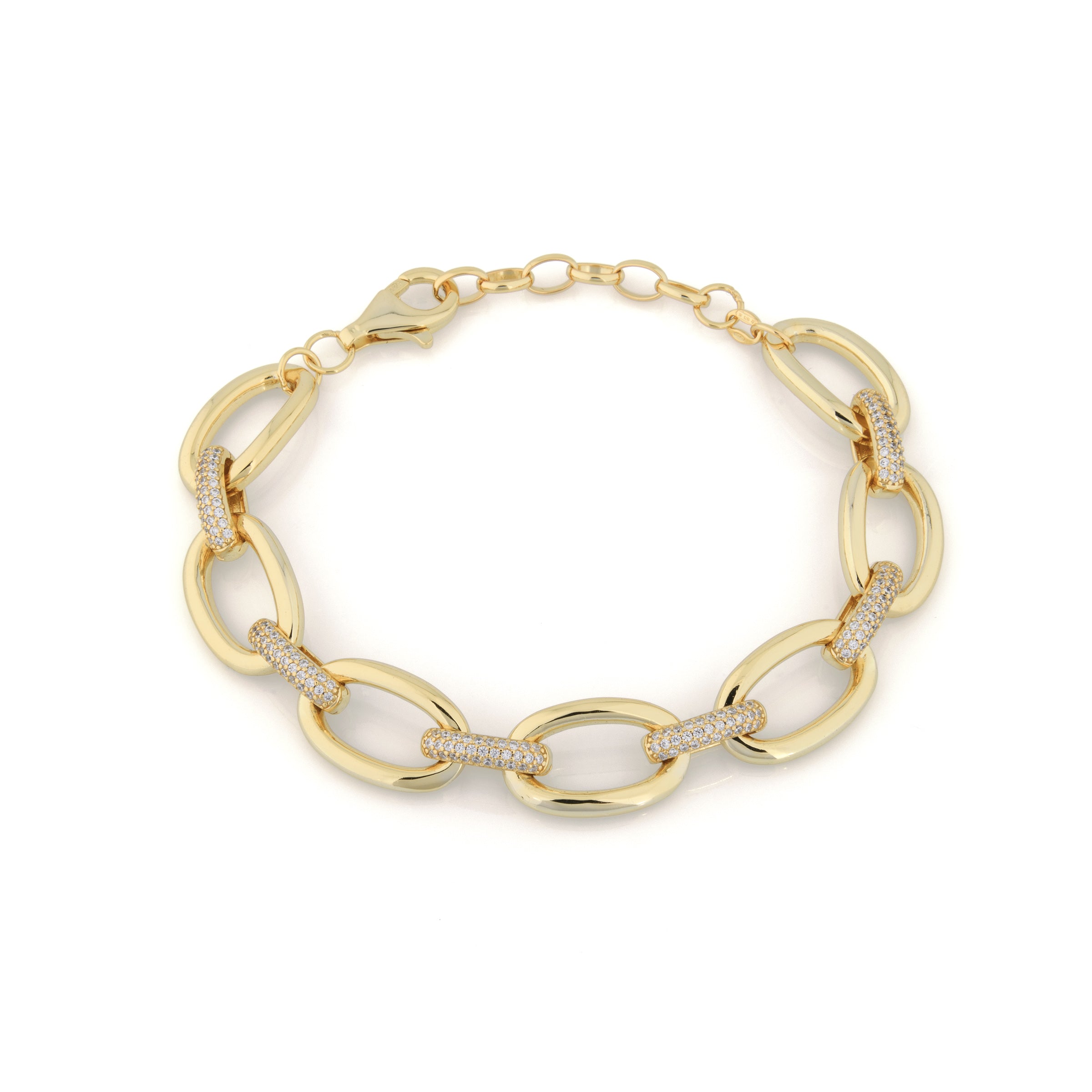 Bracciale Catena Ovale Rebecca - Bracciale Donna Placcato Oro