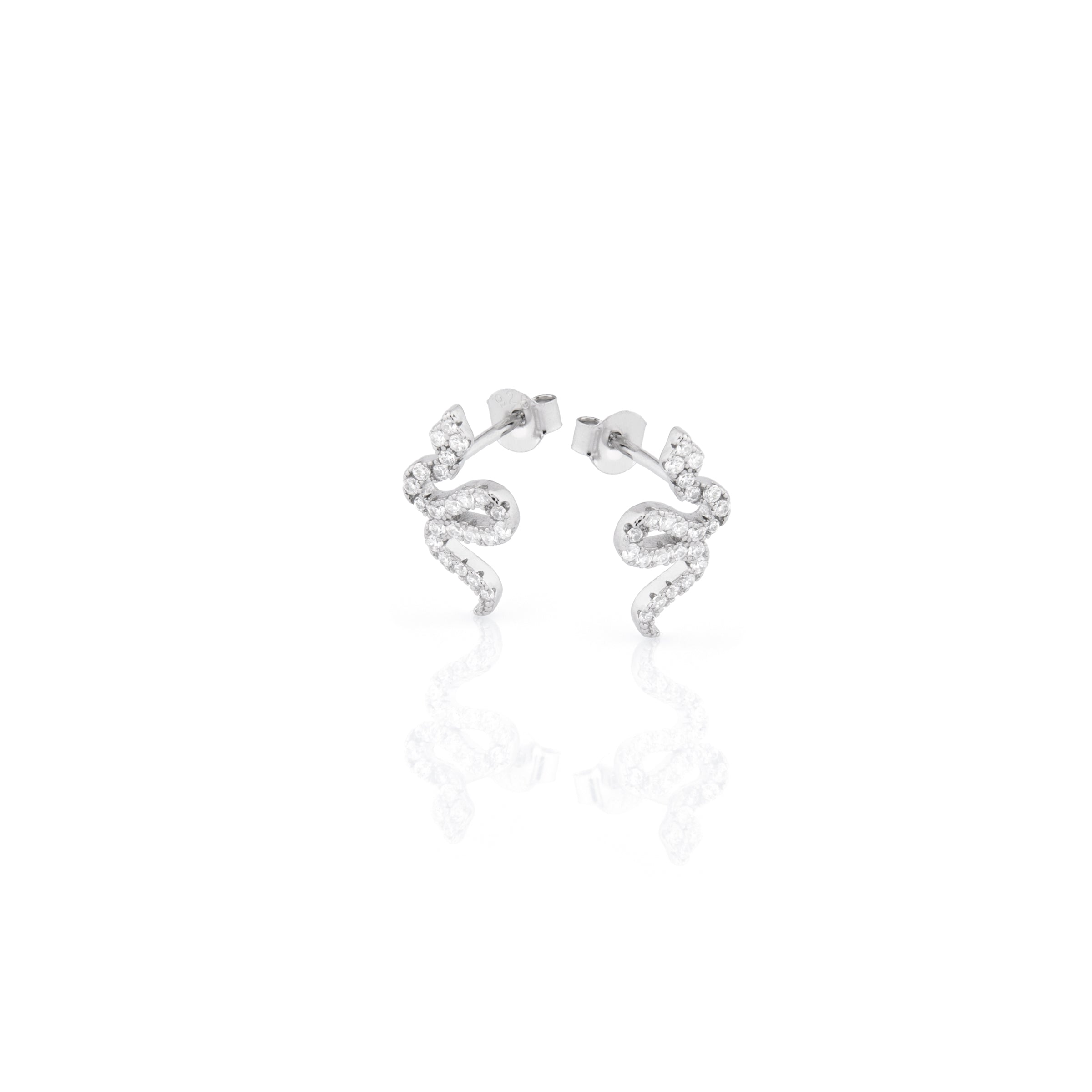 Orecchini Con Zirconi Chabha - Orecchini Donna Argento 925