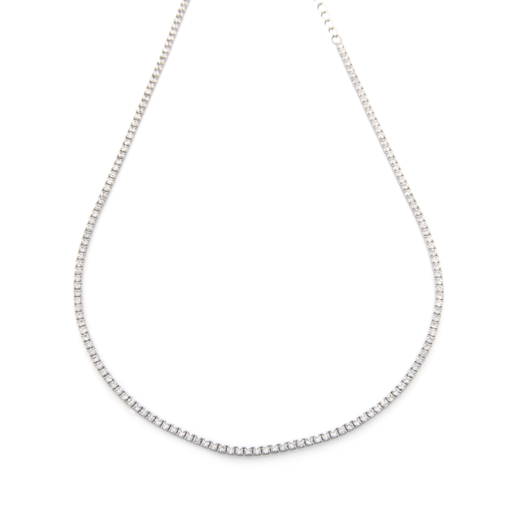 Collana E Bracciale Tennis In Argento 925 Con Zirconi – Set Gioiello Ipoallergenico – Regalo Donna - 3