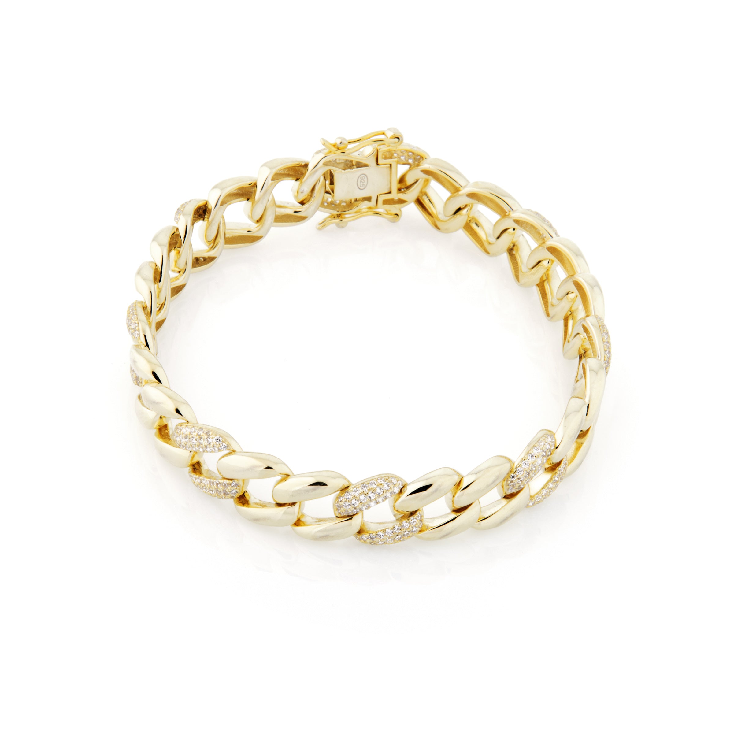 Bracciale Groumette Grande Alternata Greta - Bracciale Donna Placcato Oro
