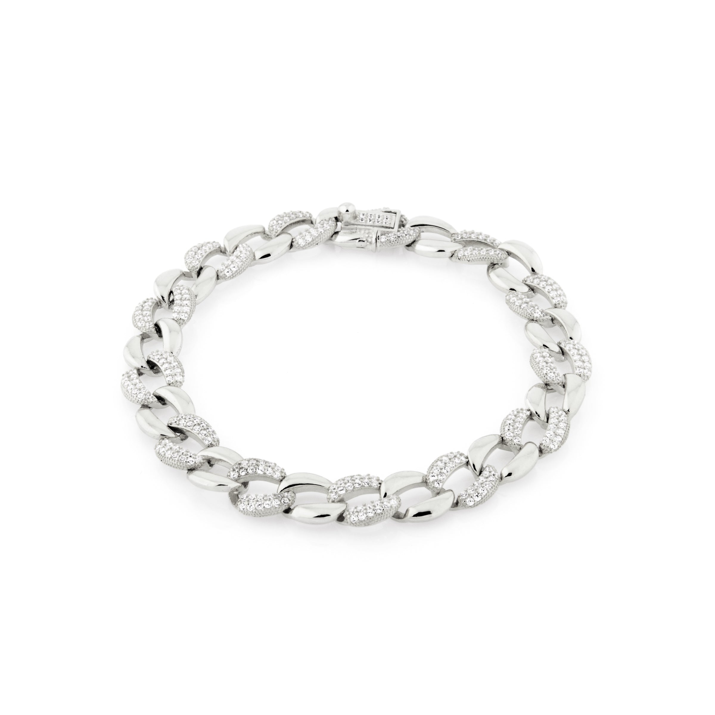 Bracciale Groumette Alternata Dalia - Bracciale Donna Argento