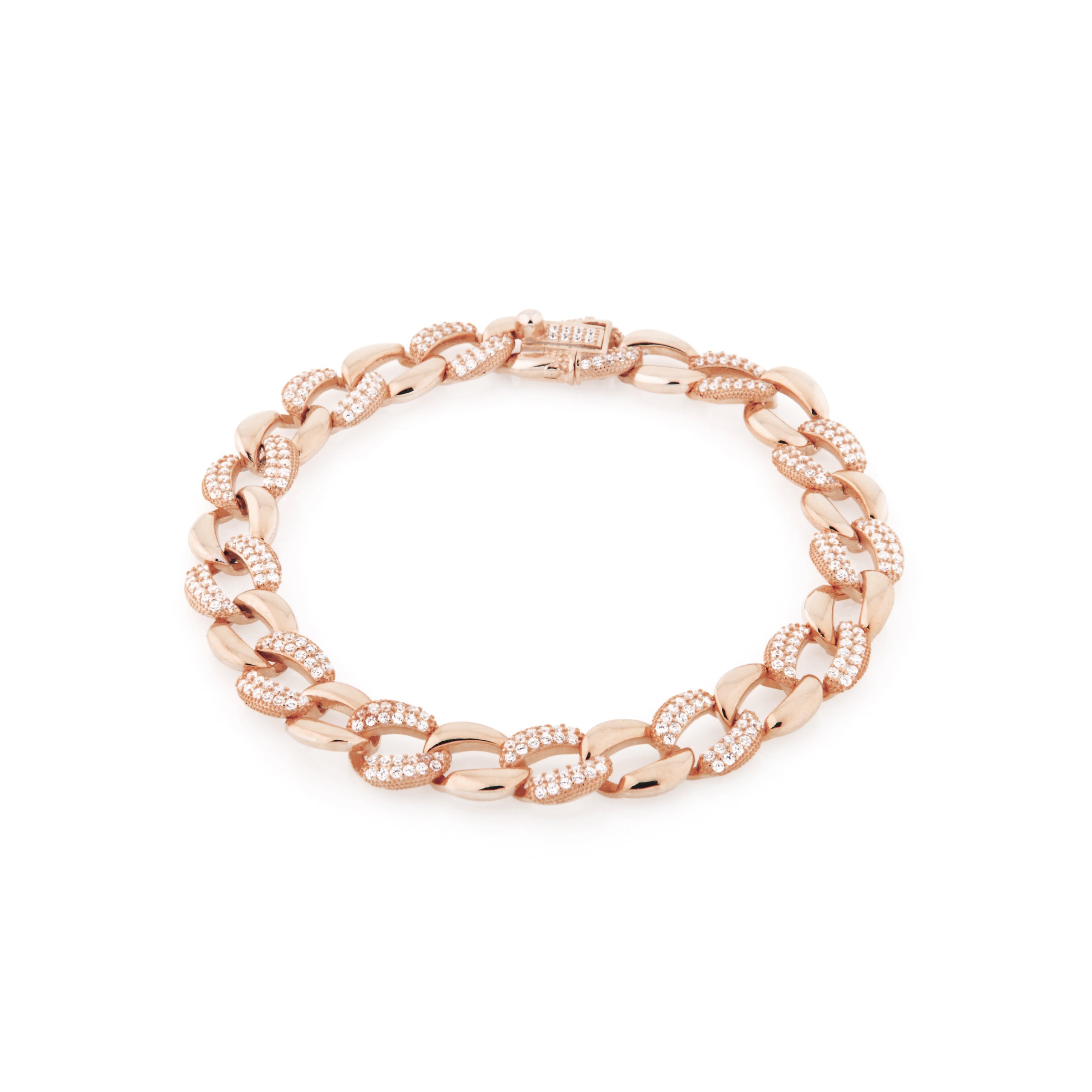 Bracciale Groumette Alternata Dalia - Bracciale Donna Argento