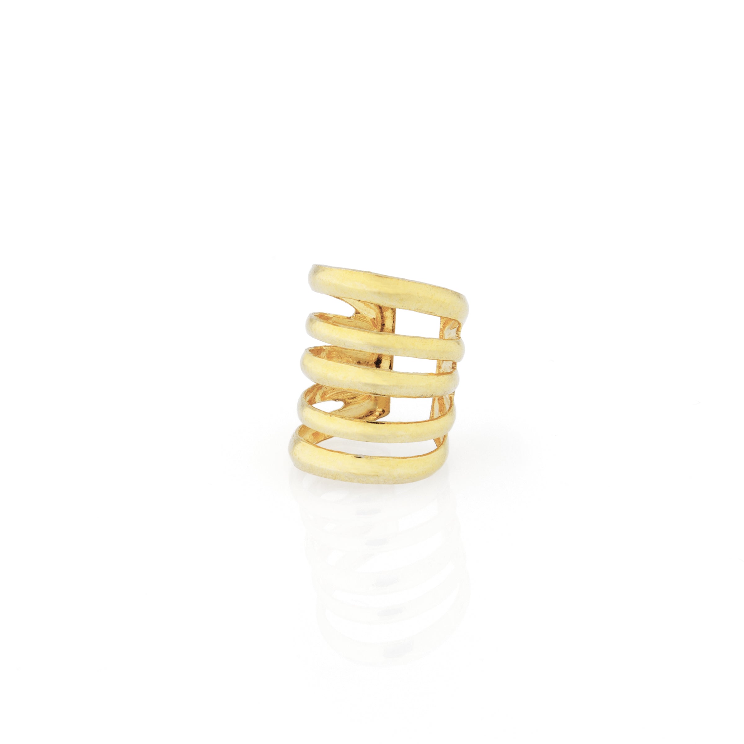 Ear Cuff A Cinque Linee Ivy - Ear Cuff Donna Oro Placcato 18K