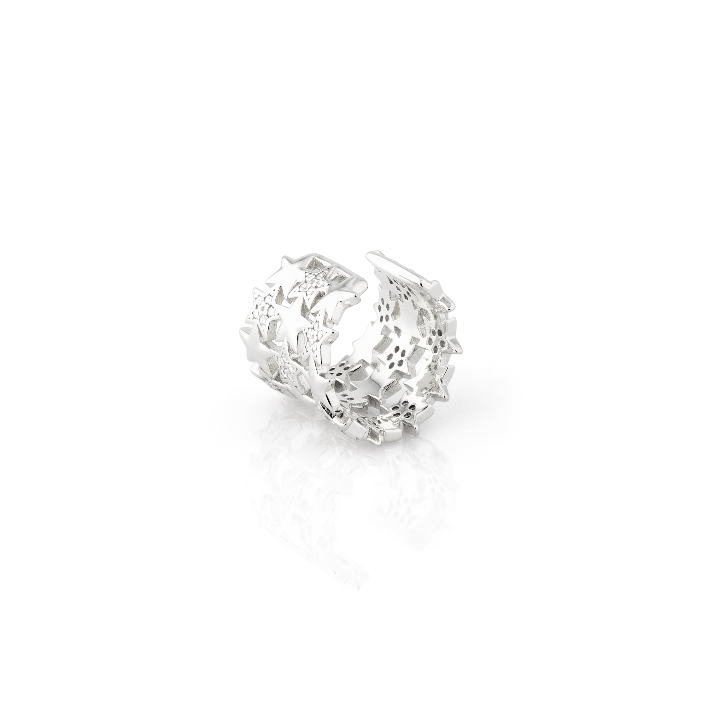 Ear Cuff Stelle Rosina - Ear Cuff Donna Argento 925 E Zirconi