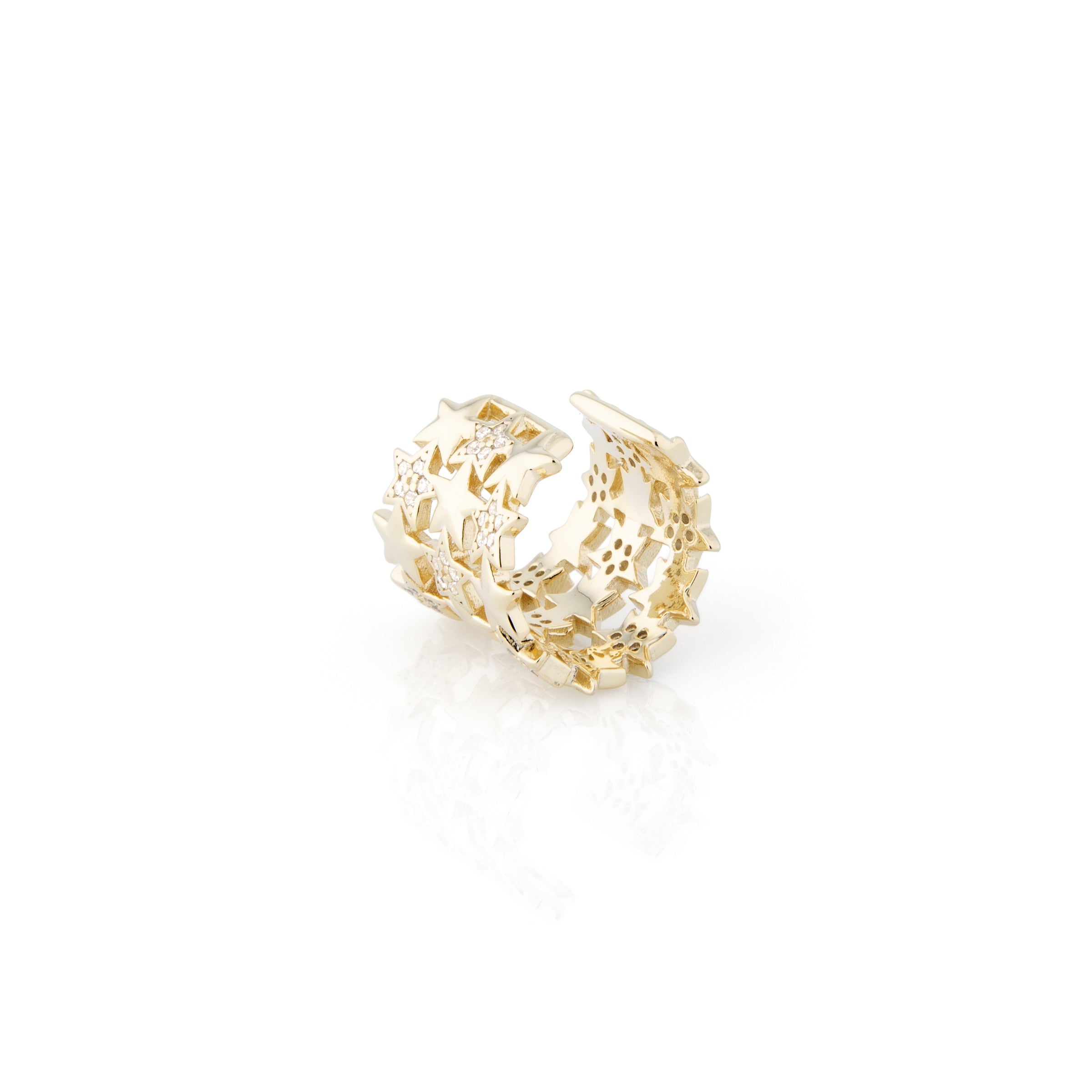 Ear Cuff Stelle Rosina - Ear Cuff Donna Oro Placcato 18K
