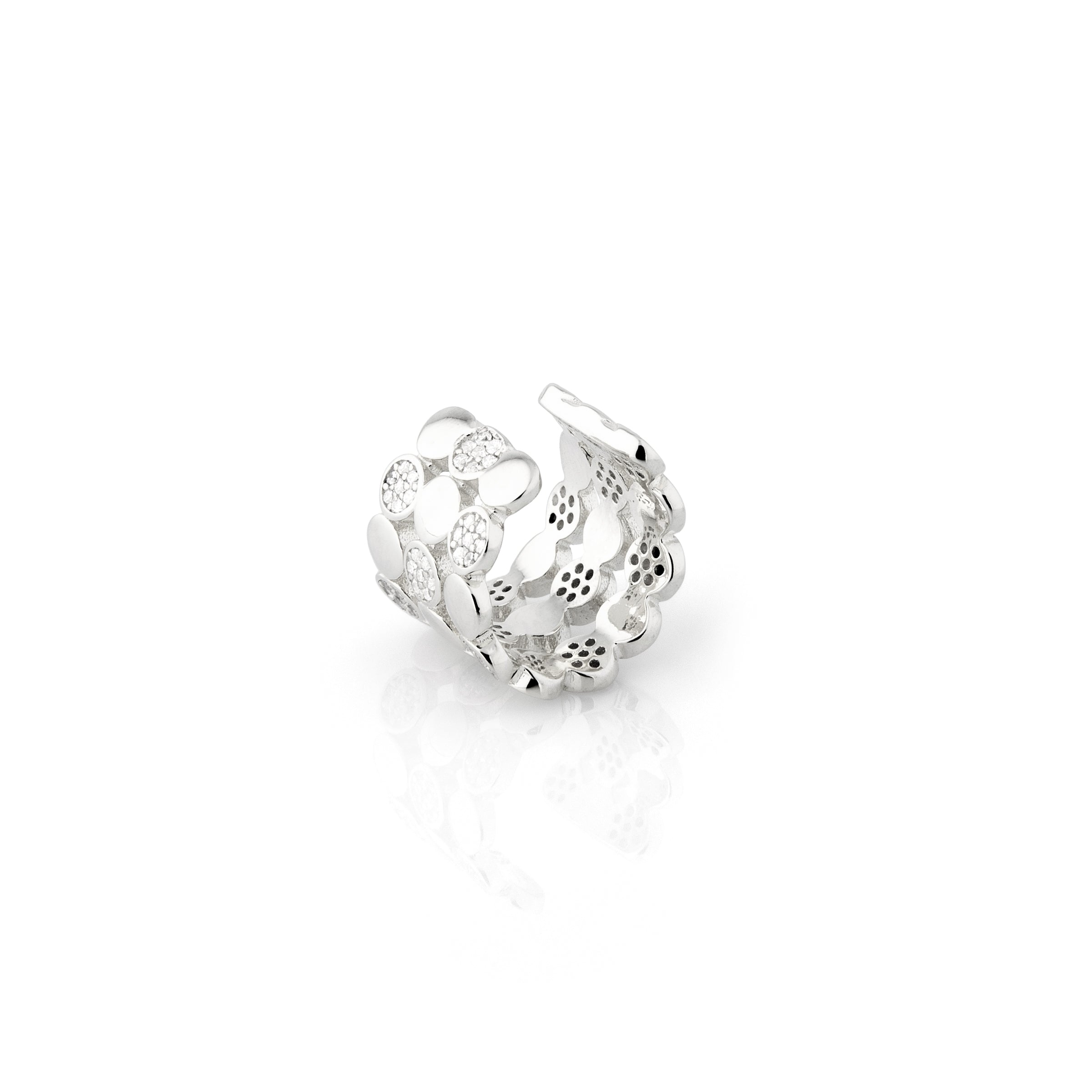 Ear Cuff Cerchi Giada - Ear Cuff Donna Argento 925 E Zirconi