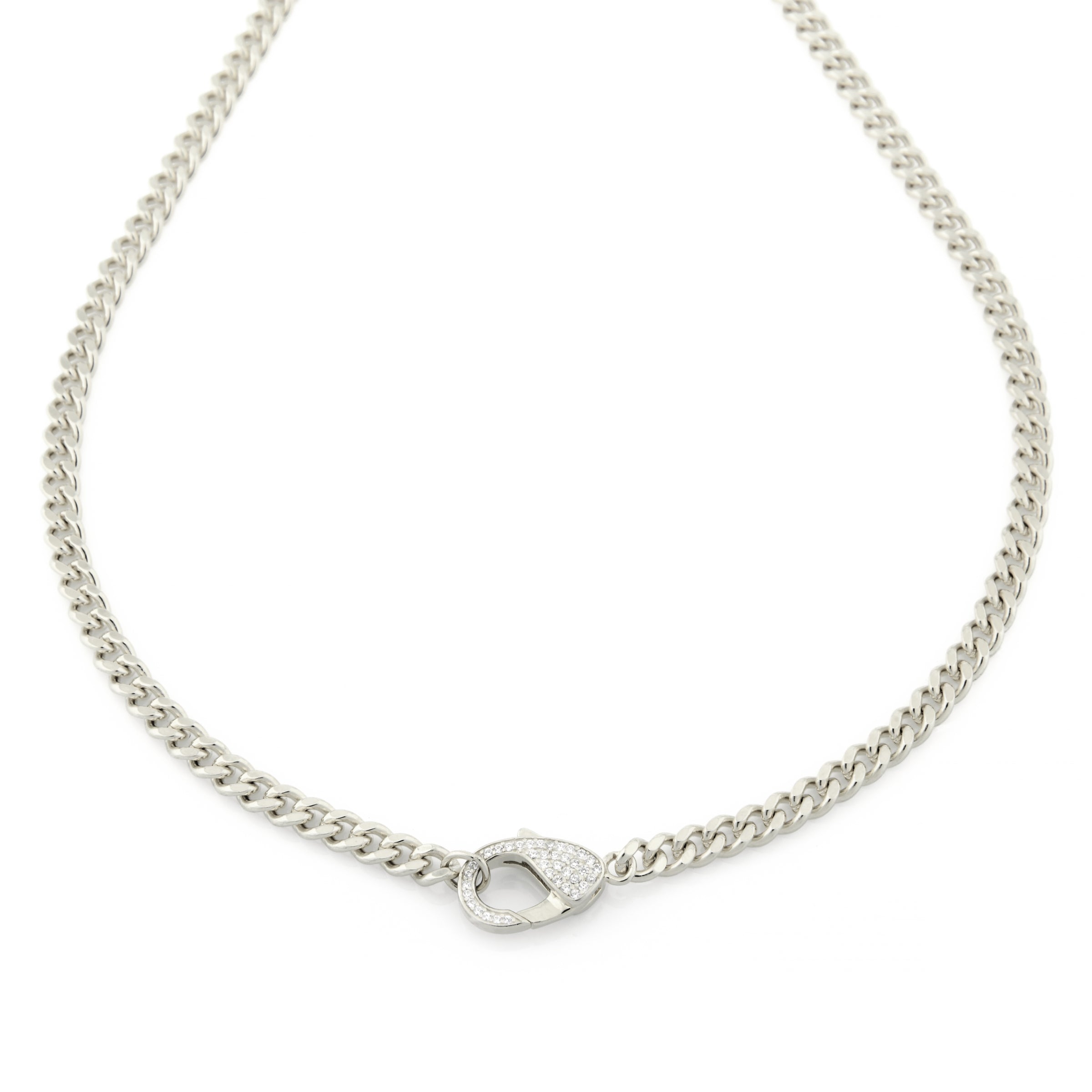 Collanina Groumette con Moschettone Kalene - Collana Donna Argento 925