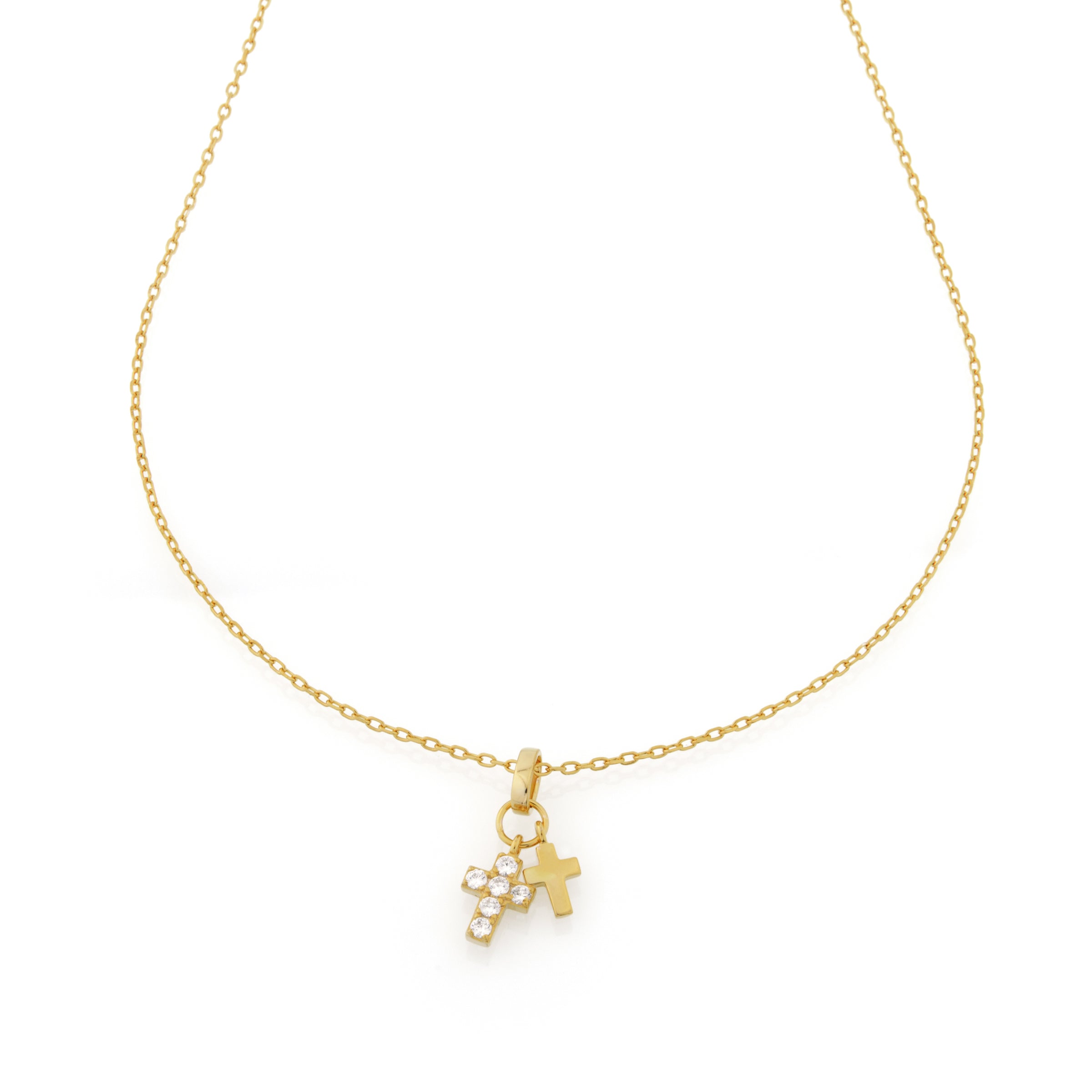 Collana Croci Consuelo - Collanina Donna Oro Placcato 18K