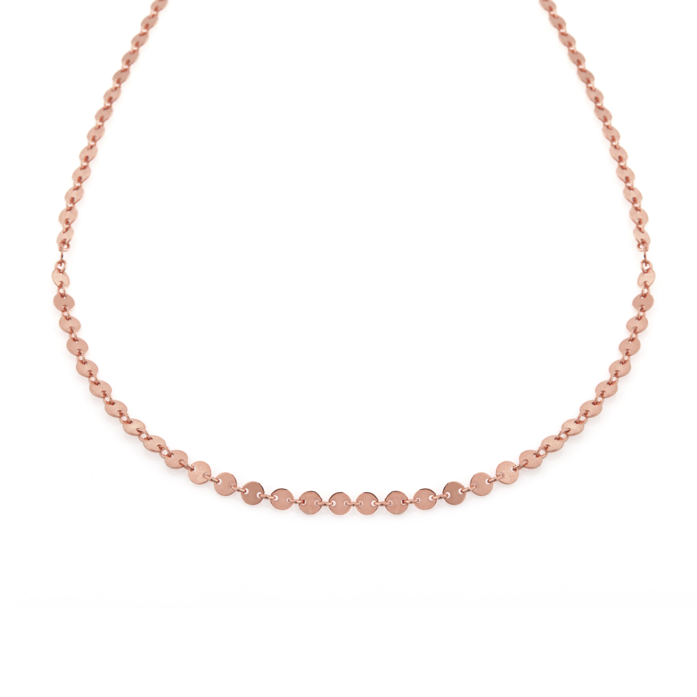 Collana Dischetti Paola - Collanina Donna Oro Rosa Placcato