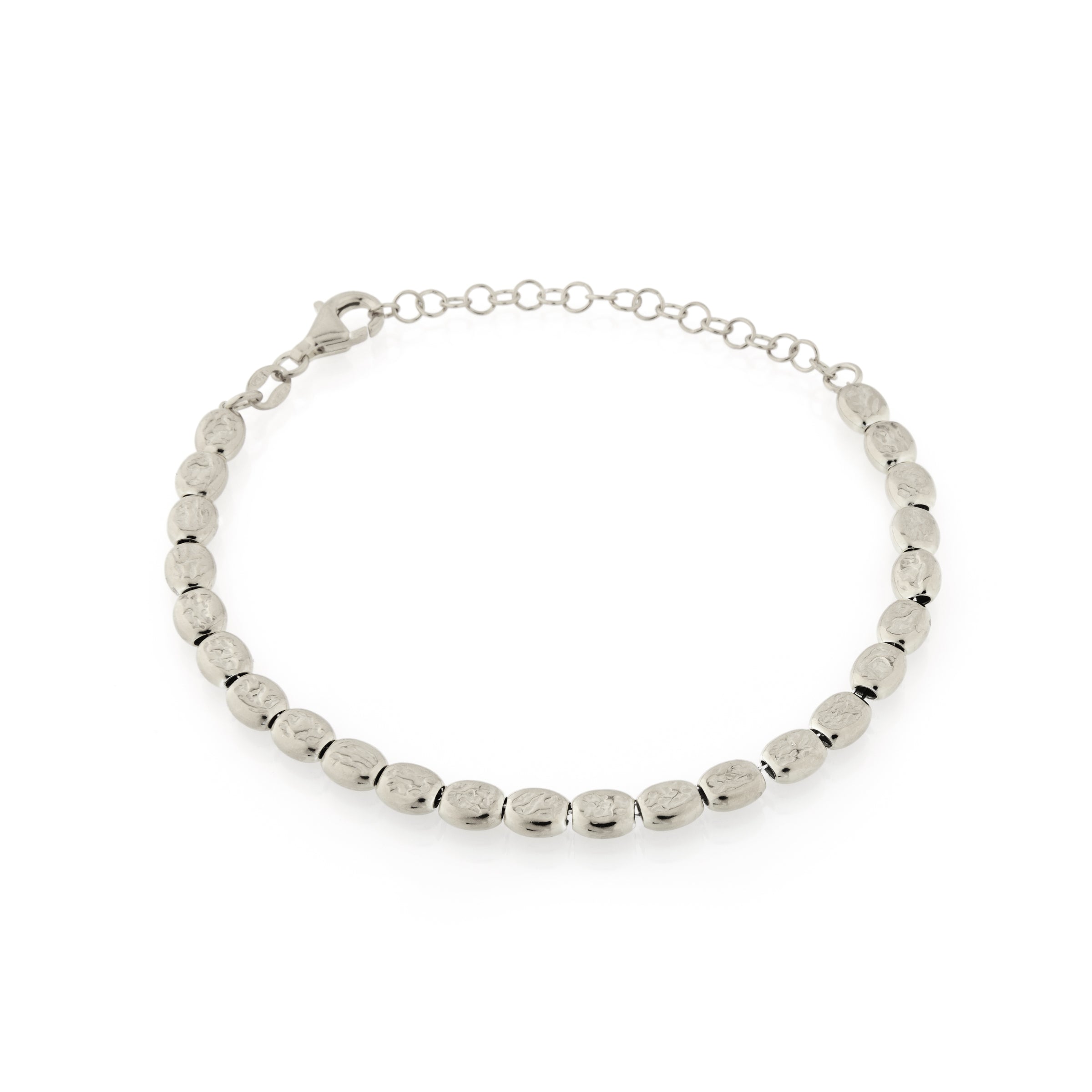 Bracciale Pepite Martellate Nathan - Bracciale Argento 925