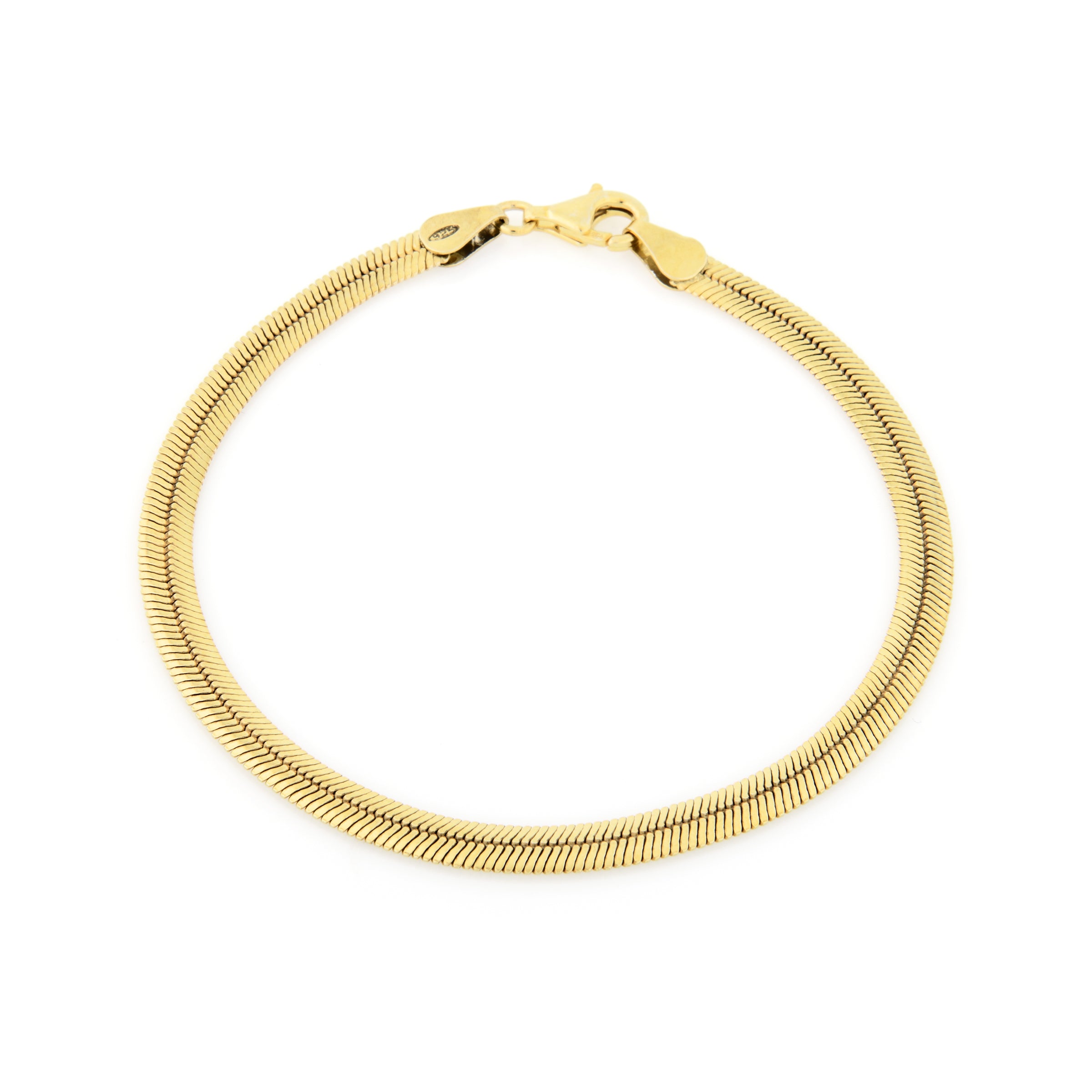 Bracciale Snake Piattina Kyla - Bracciale Donna Placcato Oro