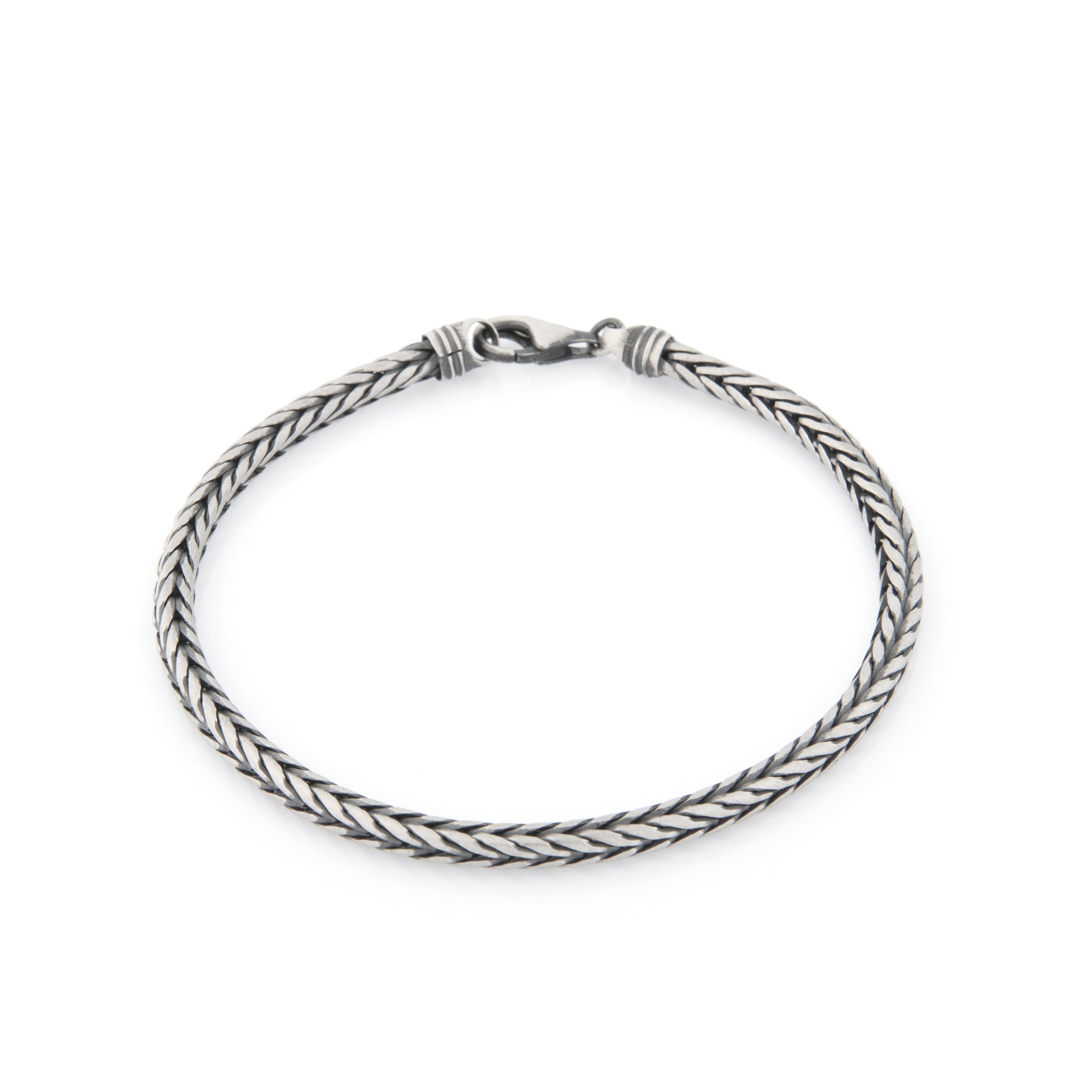 Bracciale Coda Di Volpe Grande Aimo - Bracciale Uomo Argento