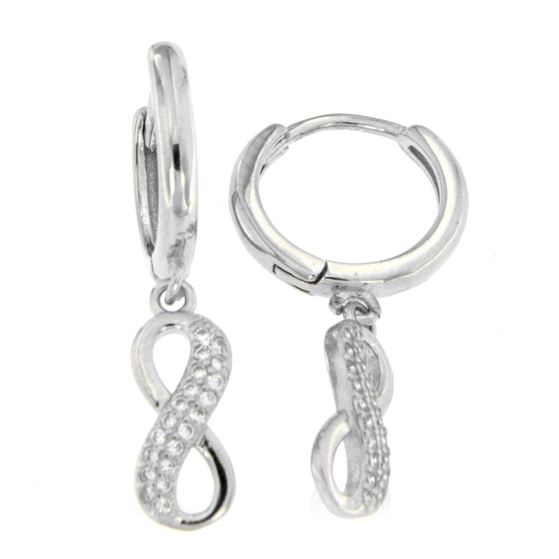 Orecchini Infinito - Orecchini Donna Argento 925