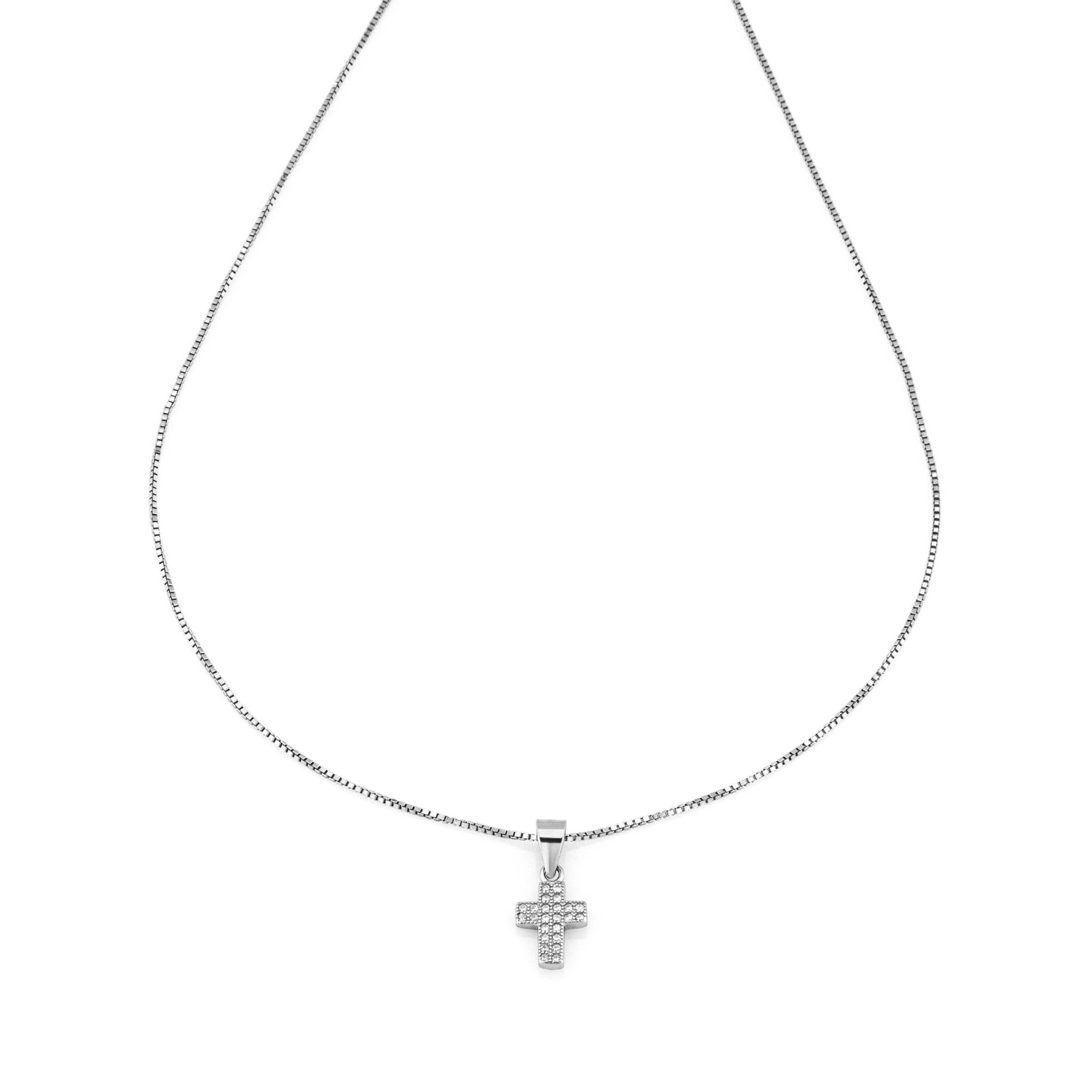 Collana Pendente Croce Piccola - Collana Donna Argento 925