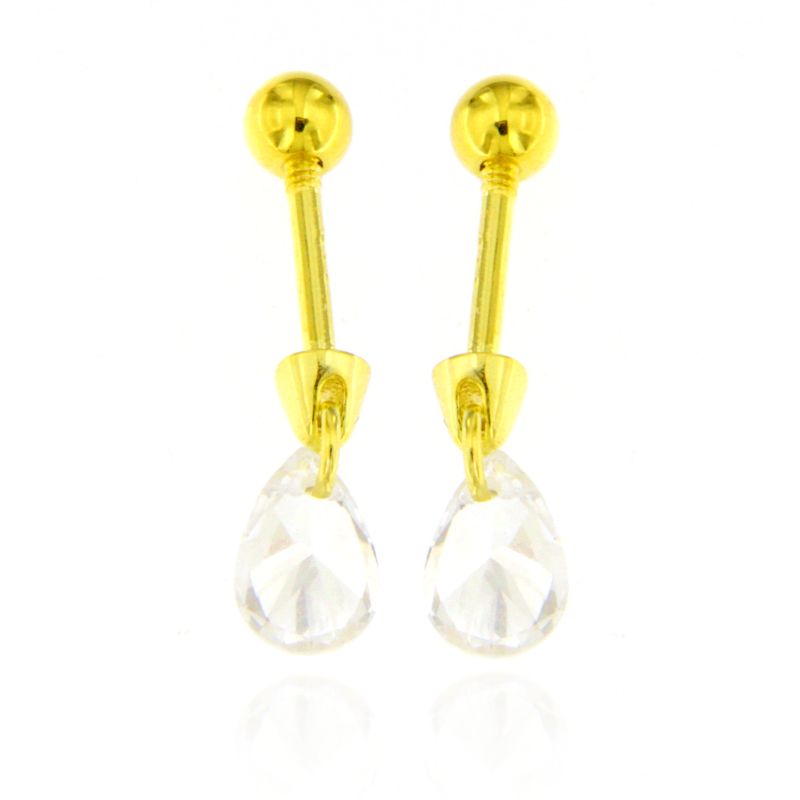 Piercing Goccia - Orecchini Donna Oro Placcato 18K