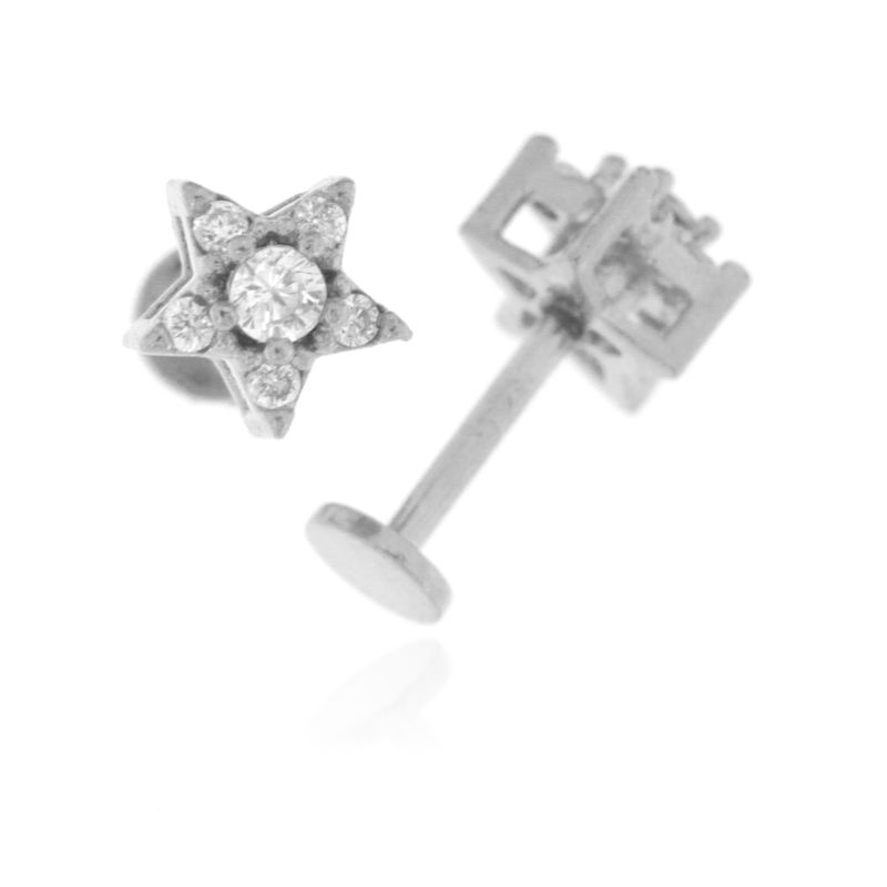 Piercing Stella - Orecchini Donna Argento 925