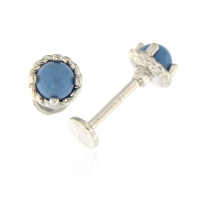 Piercing Pasta di Turchese - Orecchini Donna Argento 925