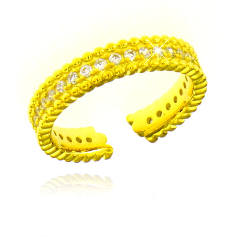 Anello Fedina Regolabile Ambra - Anello Donna Argento 925