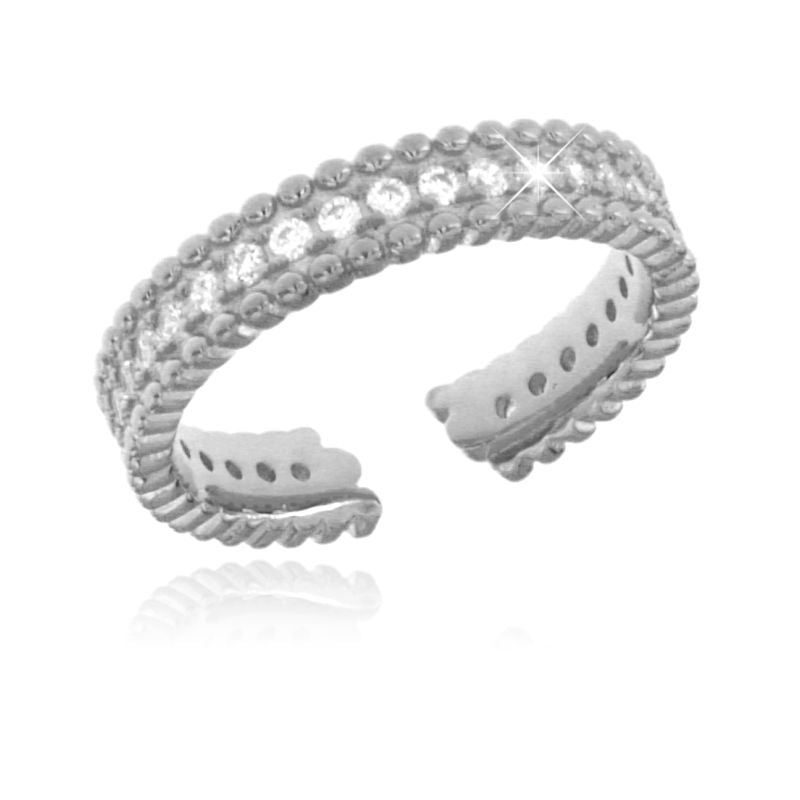 Anello Fedina Regolabile Ambra - Anello Donna Argento 925
