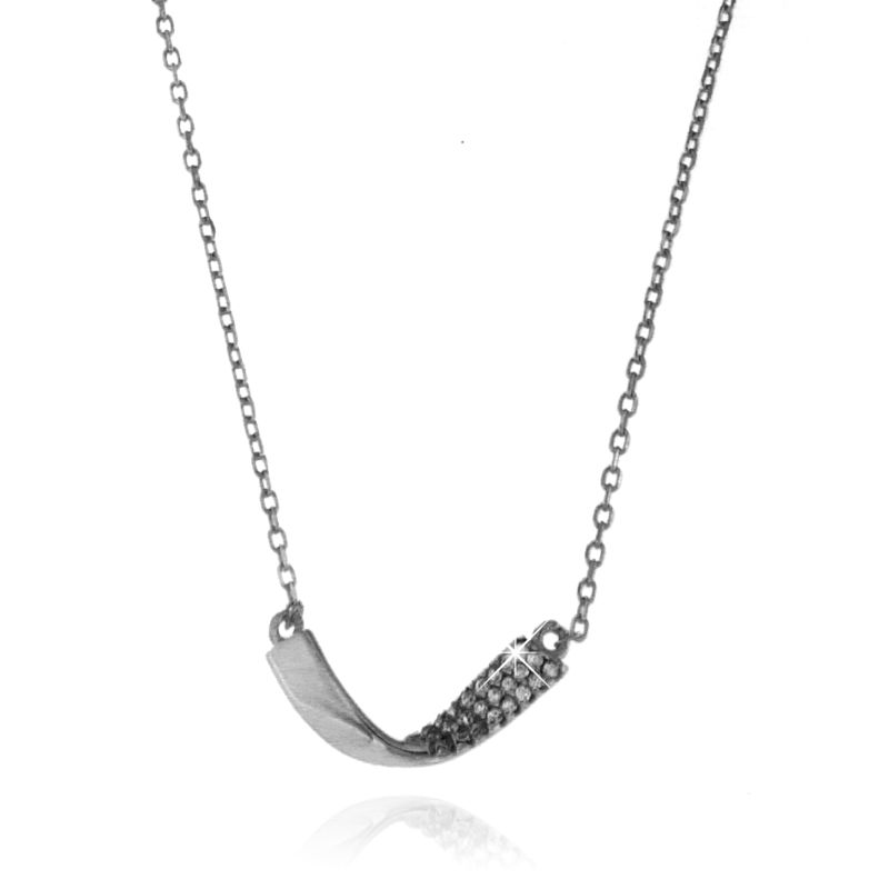 Collana Pendente V - Collana Donna Argento 925