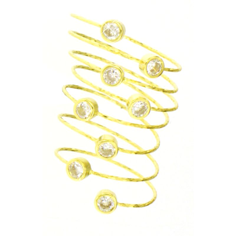 Anello a Spirale Regolabile - Anello Donna Oro Placcato 18KT