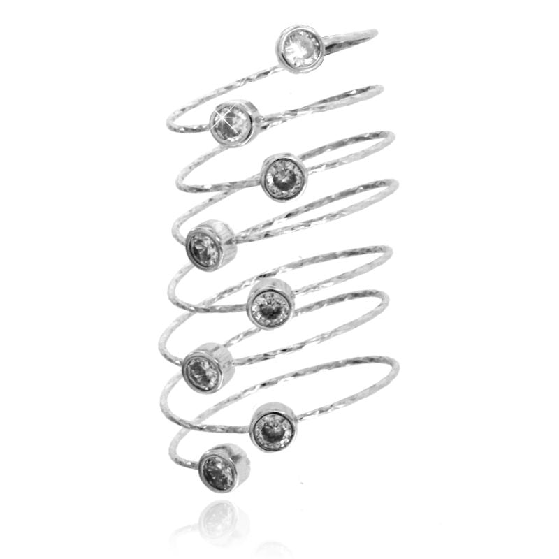 Anello a Spirale Regolabile - Anello Donna Argento 925