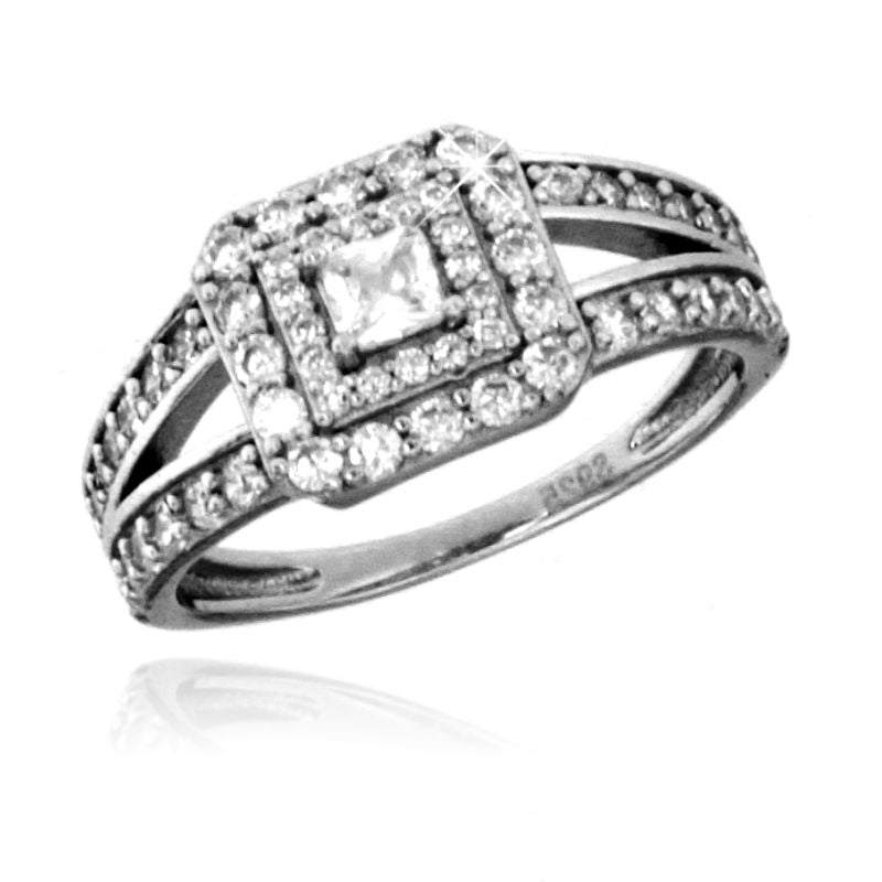 Anello Pavè Zefiro - Anello Donna Argento 925