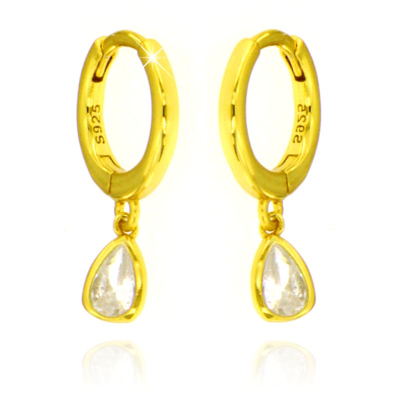 Orecchini con Pendente Goccia - Orecchini Donna Argento 925