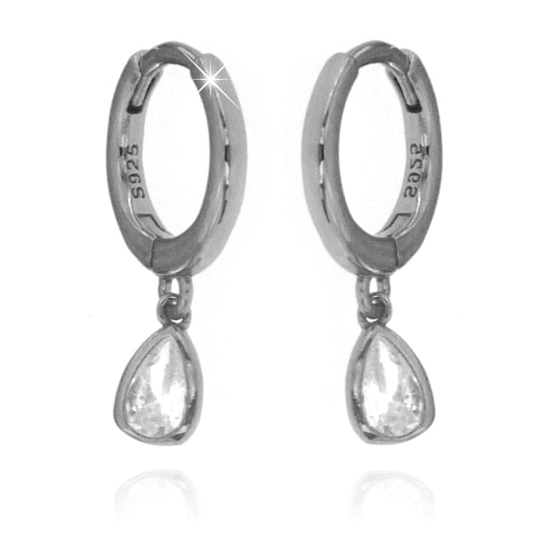 Orecchini con Pendente Goccia - Orecchini Donna Argento 925