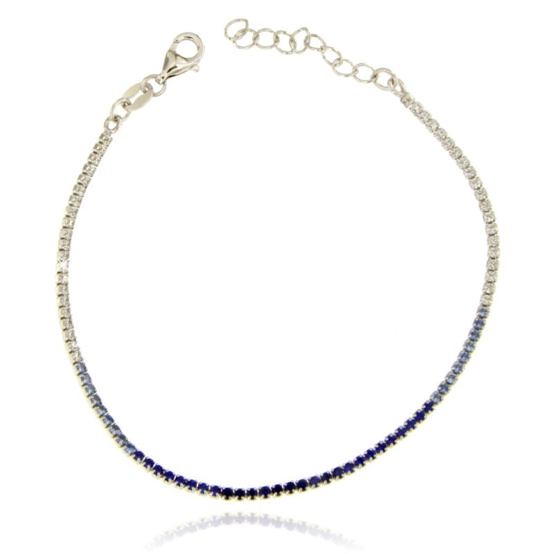 Braccialetto Tennis Degradè Emily - Bracciale Donna Argento 925