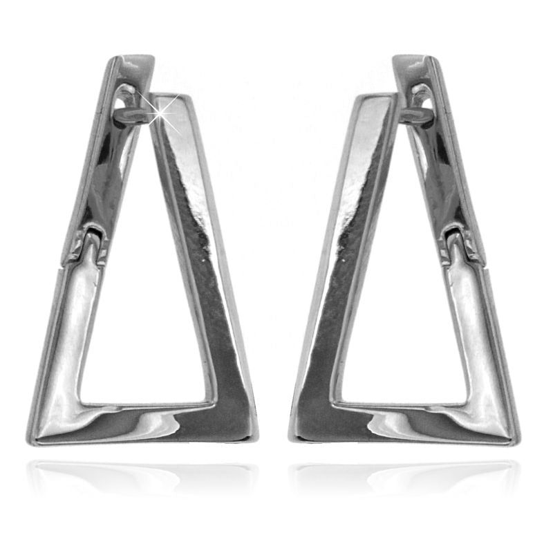 Orecchini Design Triangolo - Orecchini Donna Argento 925