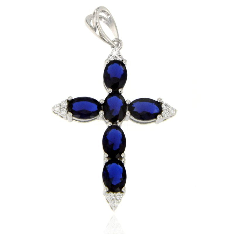 Collana Perle e croce Giorgia - Collanina Donna Argento 925