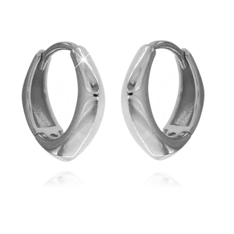 Orecchini Hoop Quadrati - Orecchini Donna Argento 925