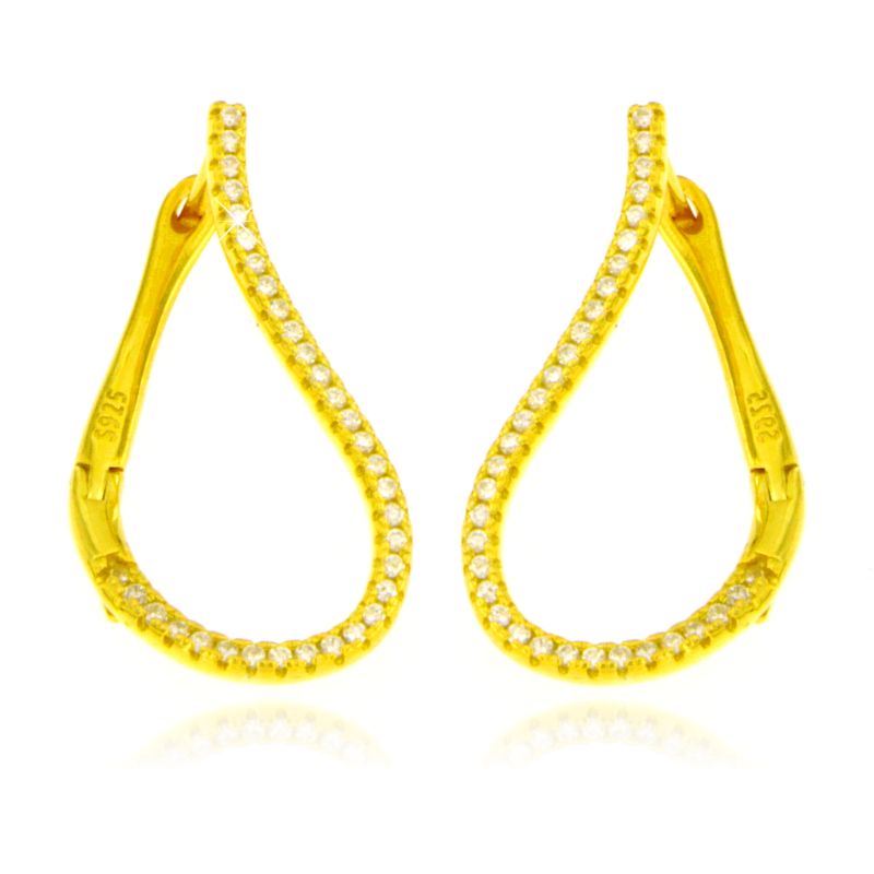 Orecchini Ovali Ines - Orecchino Donna Argento 925