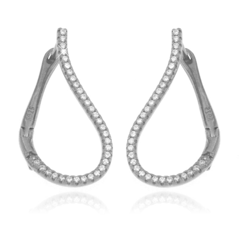 Orecchini Ovali Ines - Orecchino Donna Argento 925