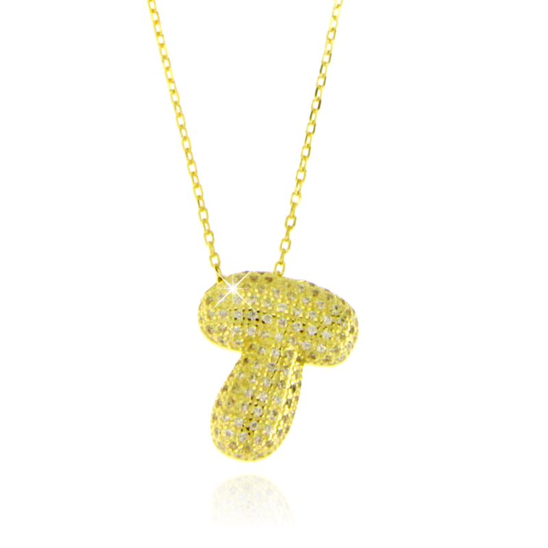 Collana Letter Bubble - Collanina Donna Argento 925