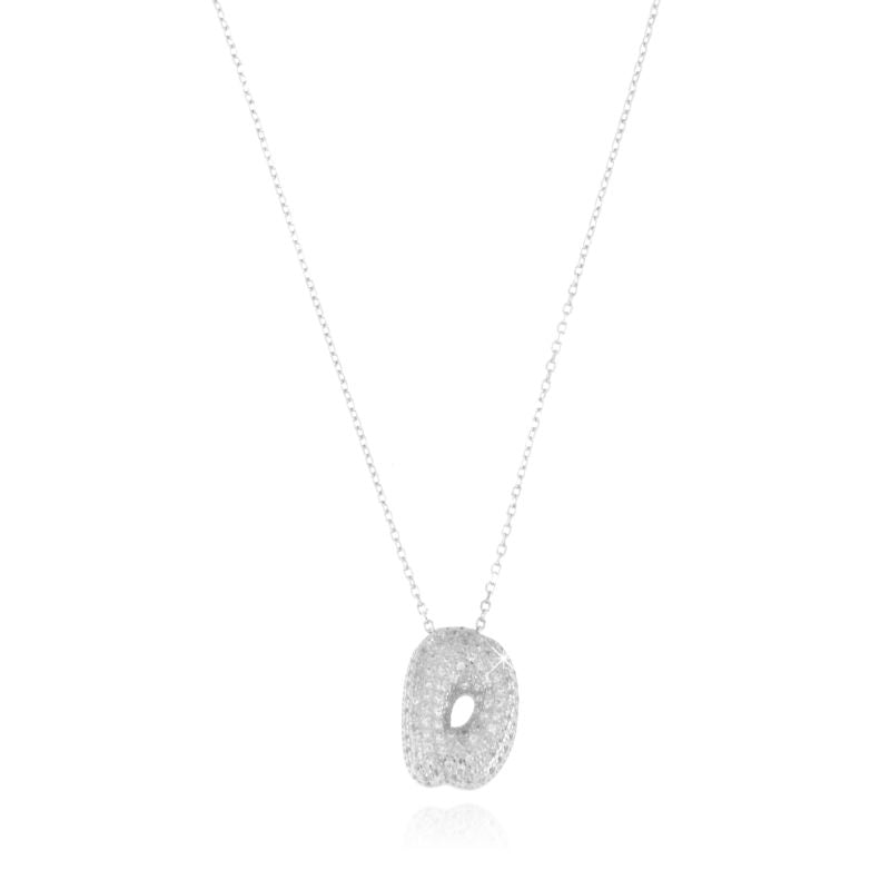 Collana Letter Bubble - Collanina Donna Argento 925