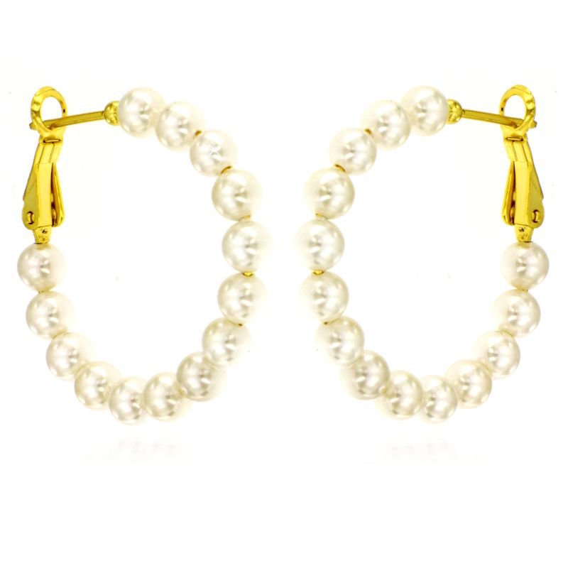 Orecchini Grandi Perla - Orecchini Donna Argento 925