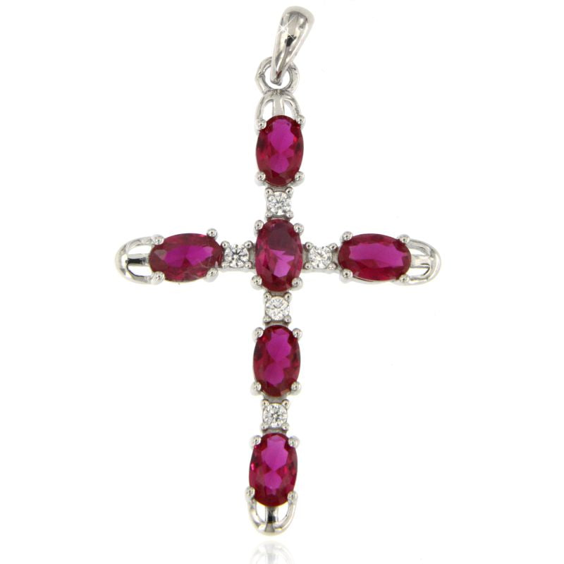 Collana Perle e croce Giorgia - Collanina Donna Argento 925