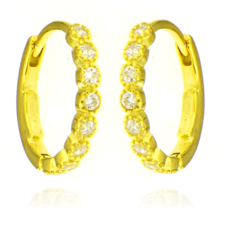 Orecchini a cerchio Clementina - Orecchini Donna Argento 925