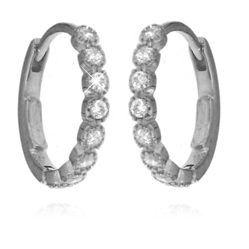 Orecchini a cerchio Clementina - Orecchini Donna Argento 925