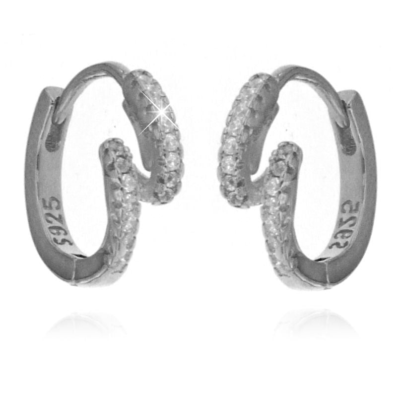 Orecchini Rosa - Orecchini Donna Argento 925