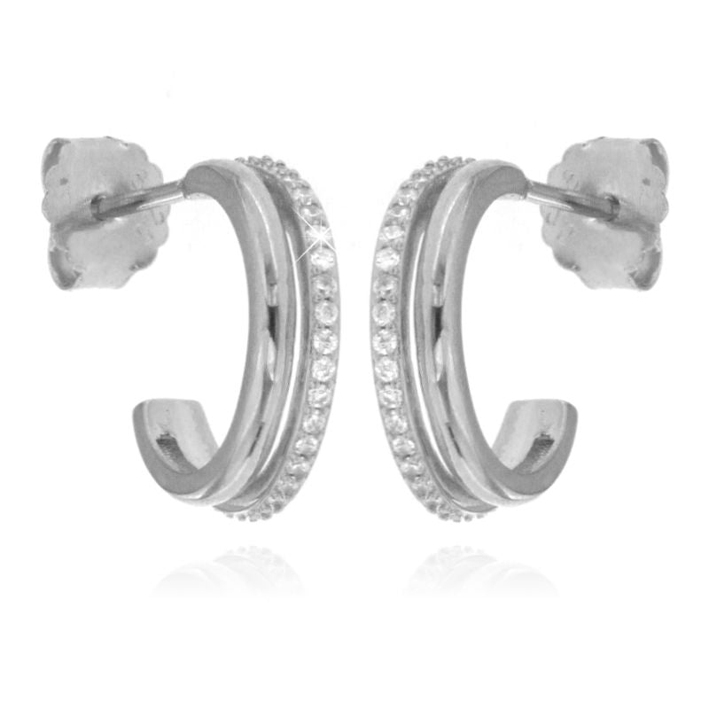 Orecchini creola Livia- Orecchini Donna Argento 925