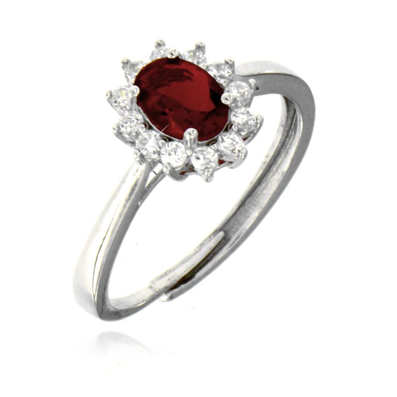 Anello Kate Pietra Ovale - Anello Donna Argento 925