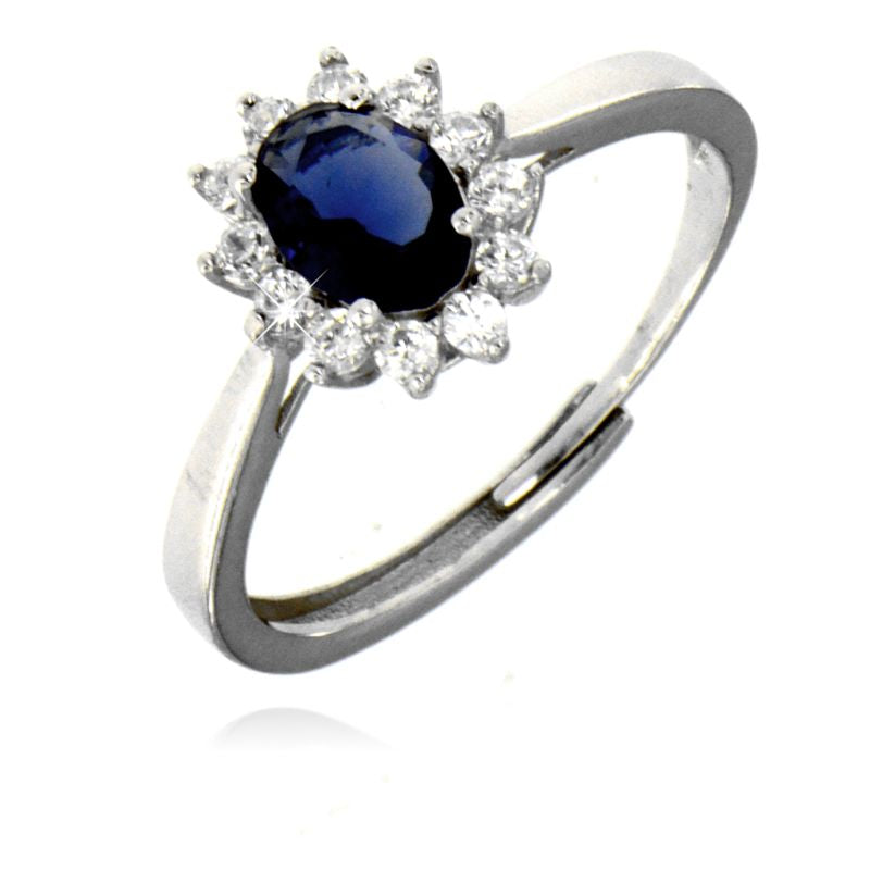 Anello Kate Pietra Ovale - Anello Donna Argento 925
