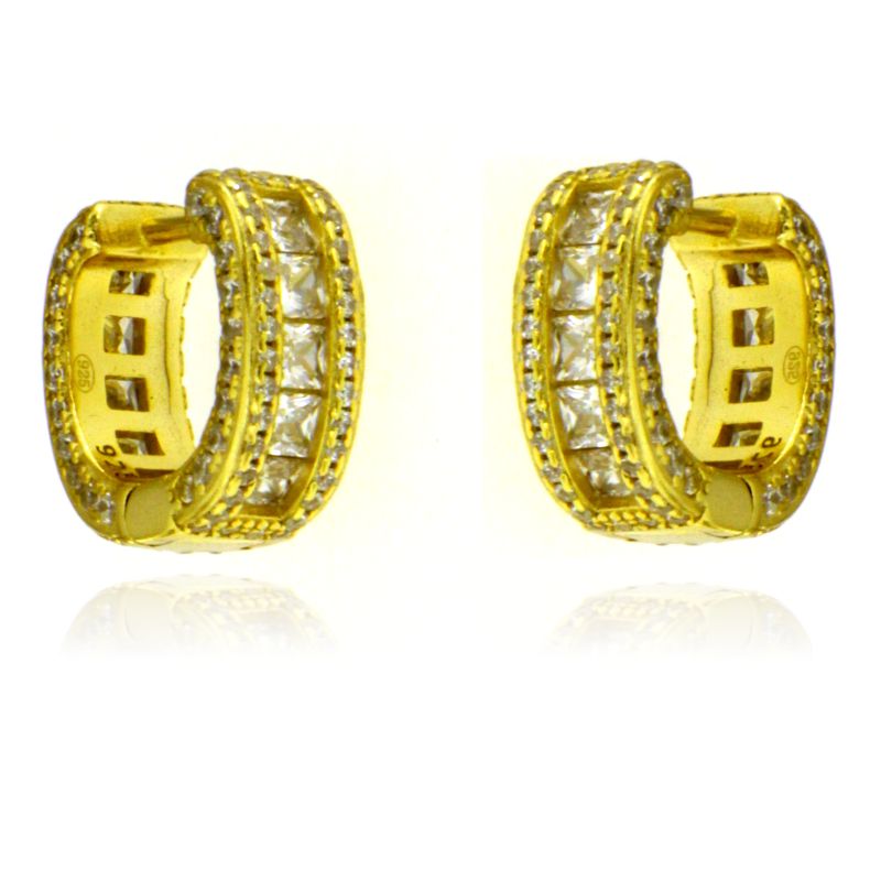 Orecchini Salvia - Orecchini Donna Argento Placcato Oro 18K