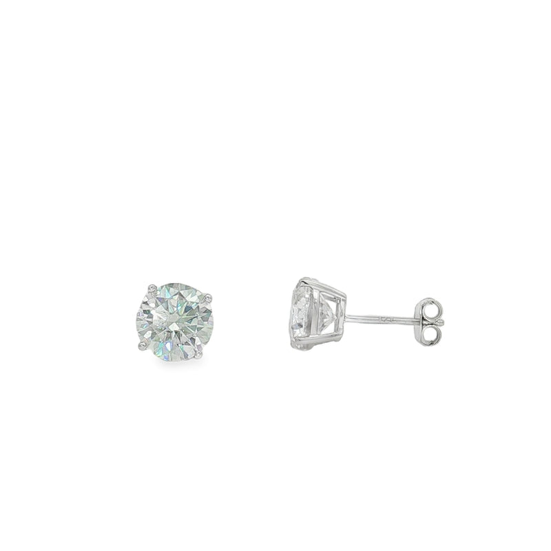 Orecchini punto luce Moissanite